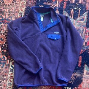 Patagonia Synchilla Snap-T fleece, purple vintage, women large